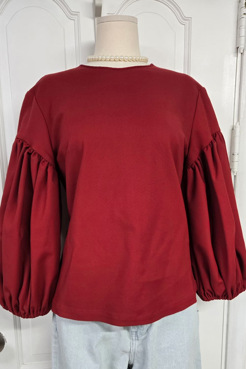 Rosie assoulin로지 아설린 볼륨 슬리브 블라우스 상품이미지3