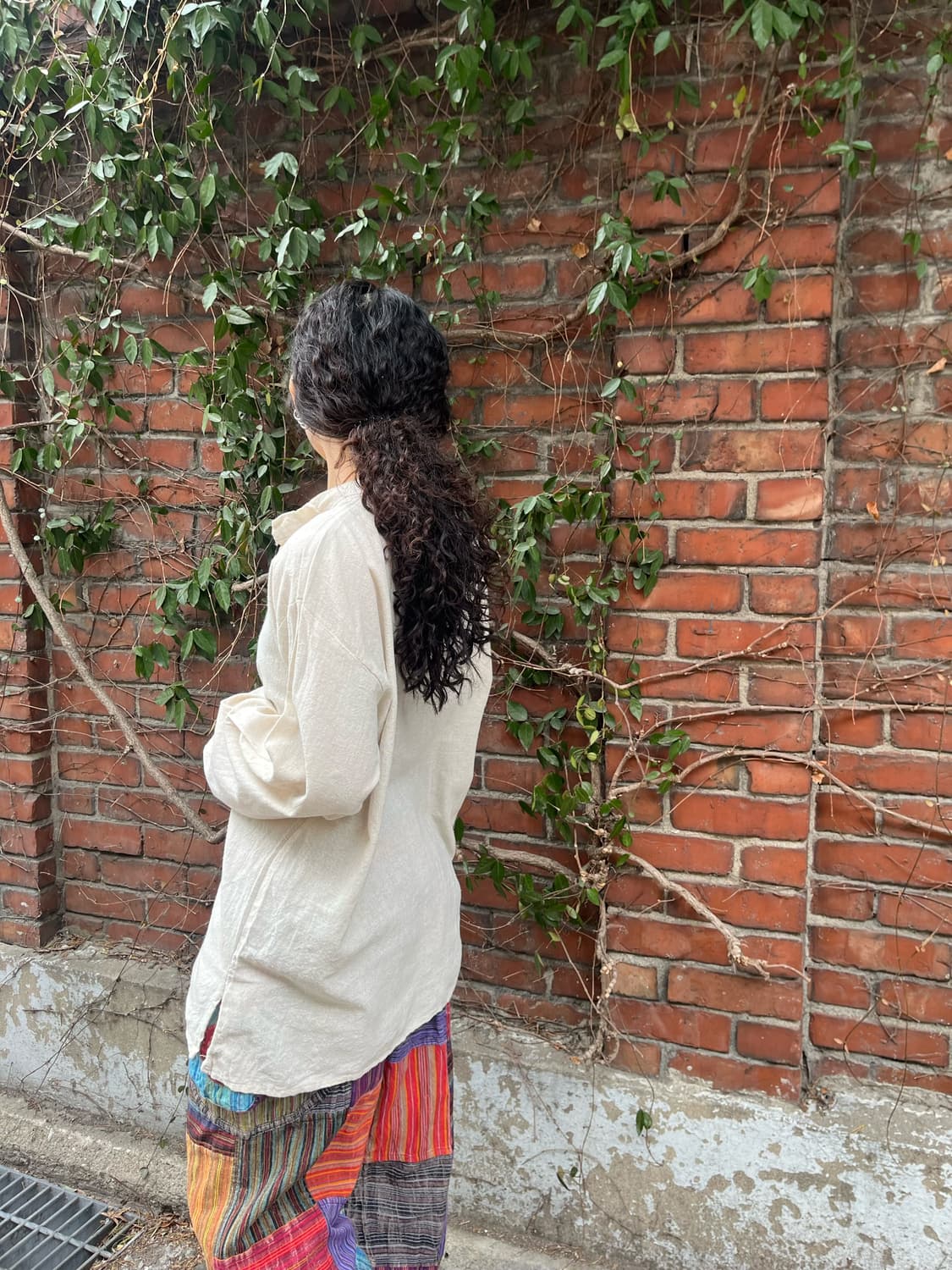 히피 문양 코튼 롱 슬리브 상품이미지5