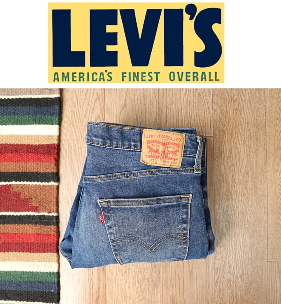 
LEVIS 리바이스 502 슬림 스트레이트 핏 데님  33-34 상품이미지1
