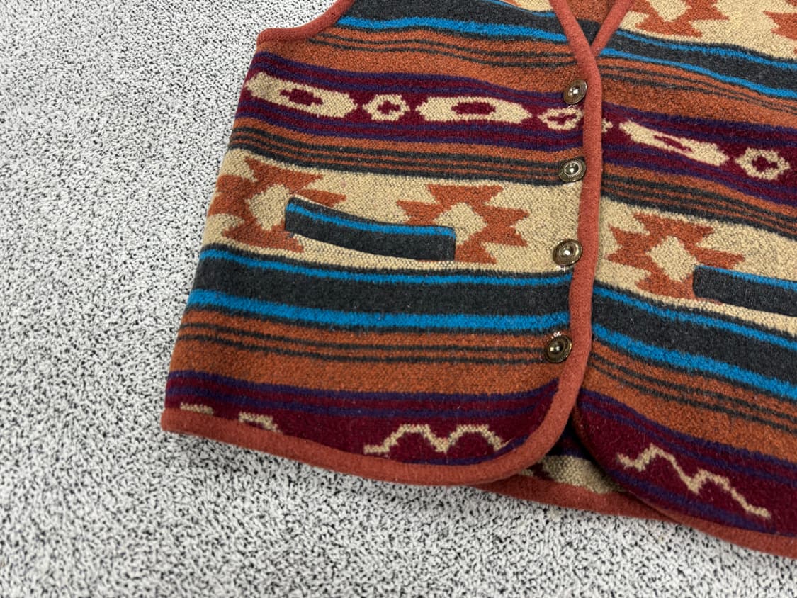 아즈텍 빈티지 베스트 상품이미지3