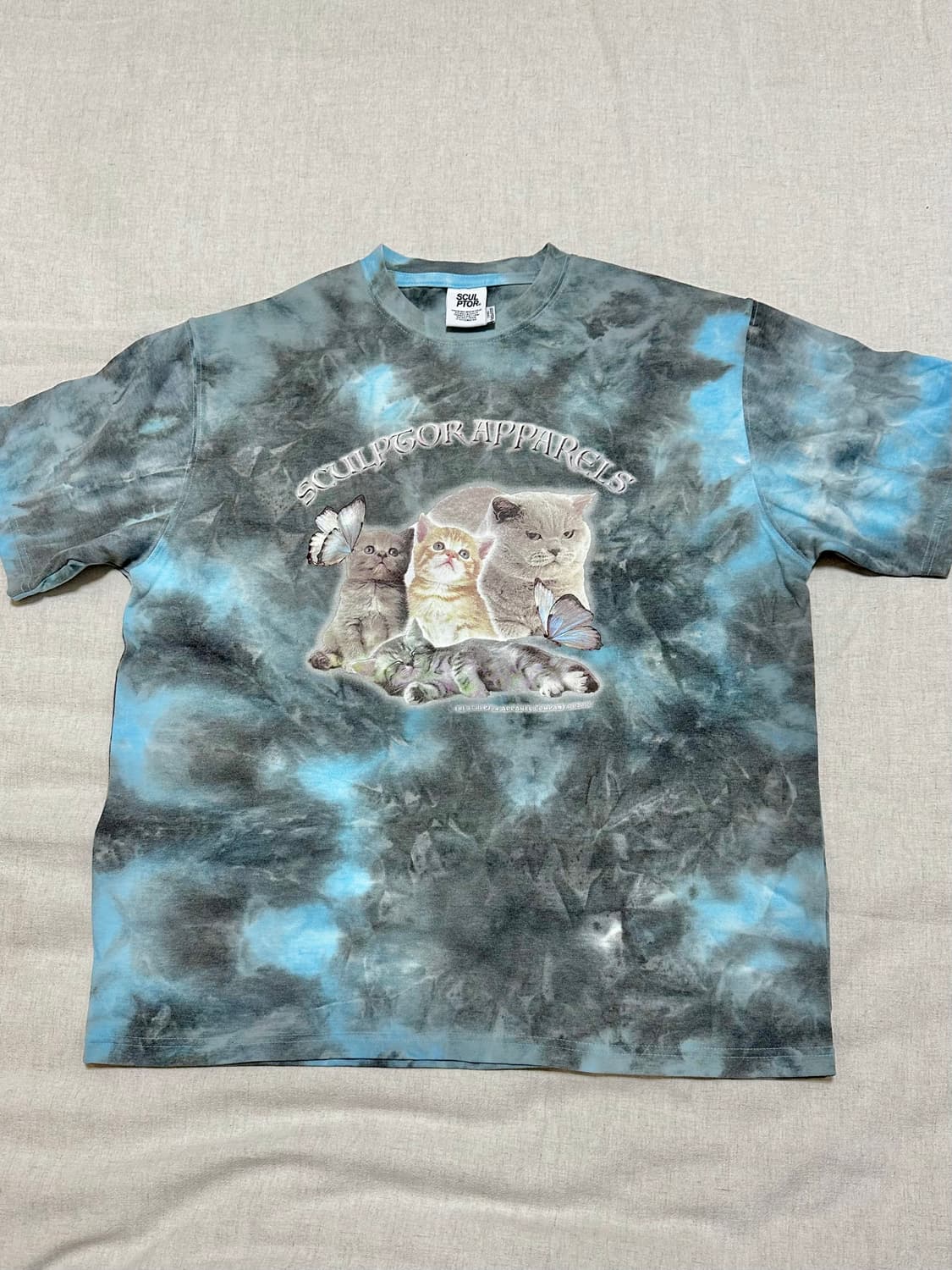 스컬프터 타이다이 키튼 티셔츠 상품이미지1