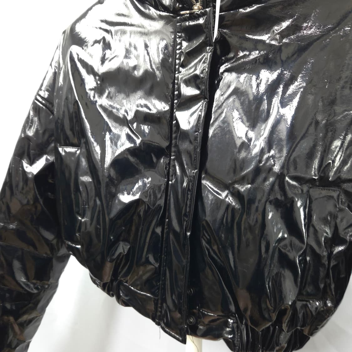 44-55  글로시 크롭 숏패딩 상품이미지2