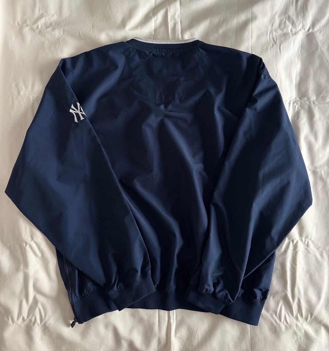 [XL] 00s 나이키 뉴욕양키스 바람막이 웜업 풀오버 상품이미지2