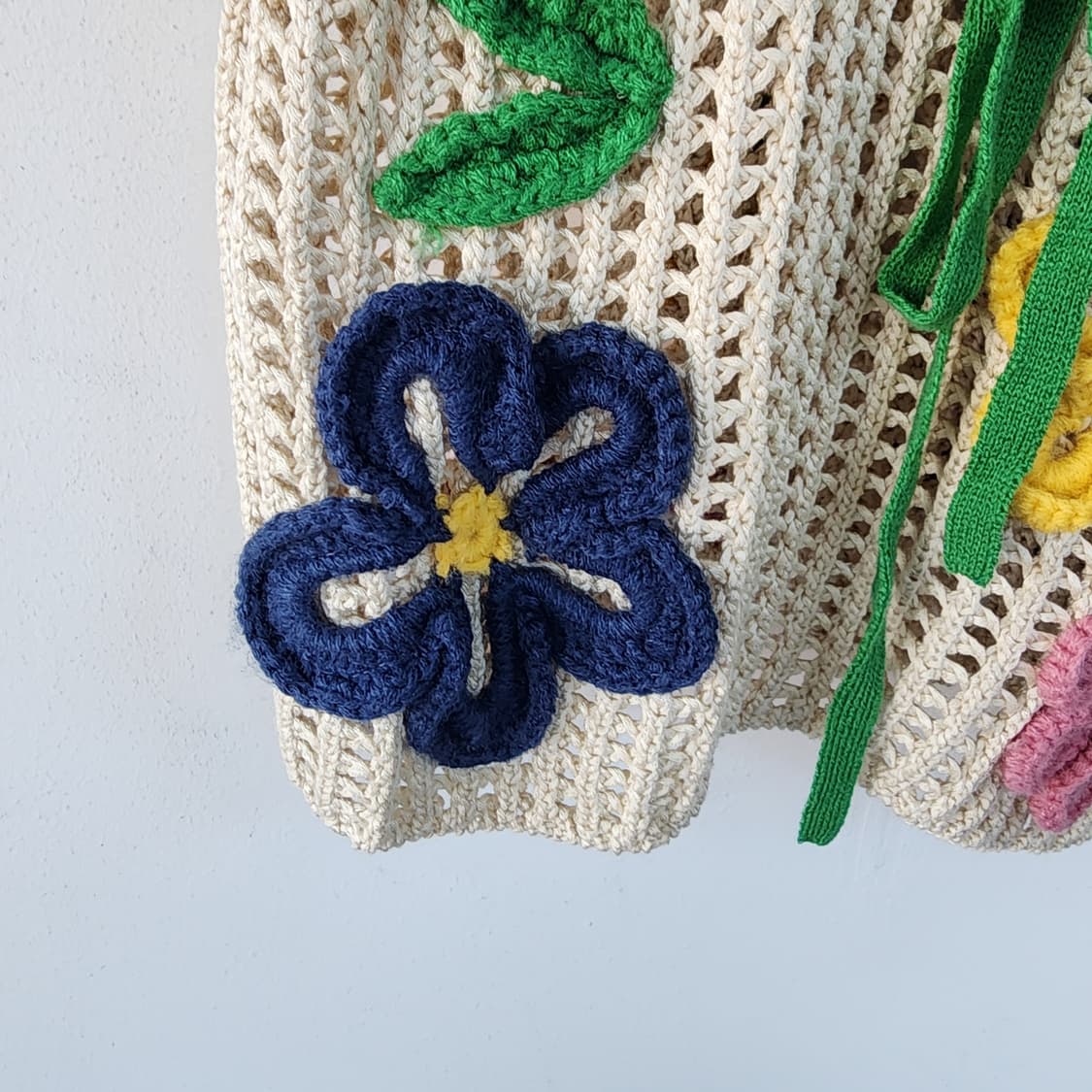 자라 플라워 크로셰 뜨개 니트 탑 상품이미지3