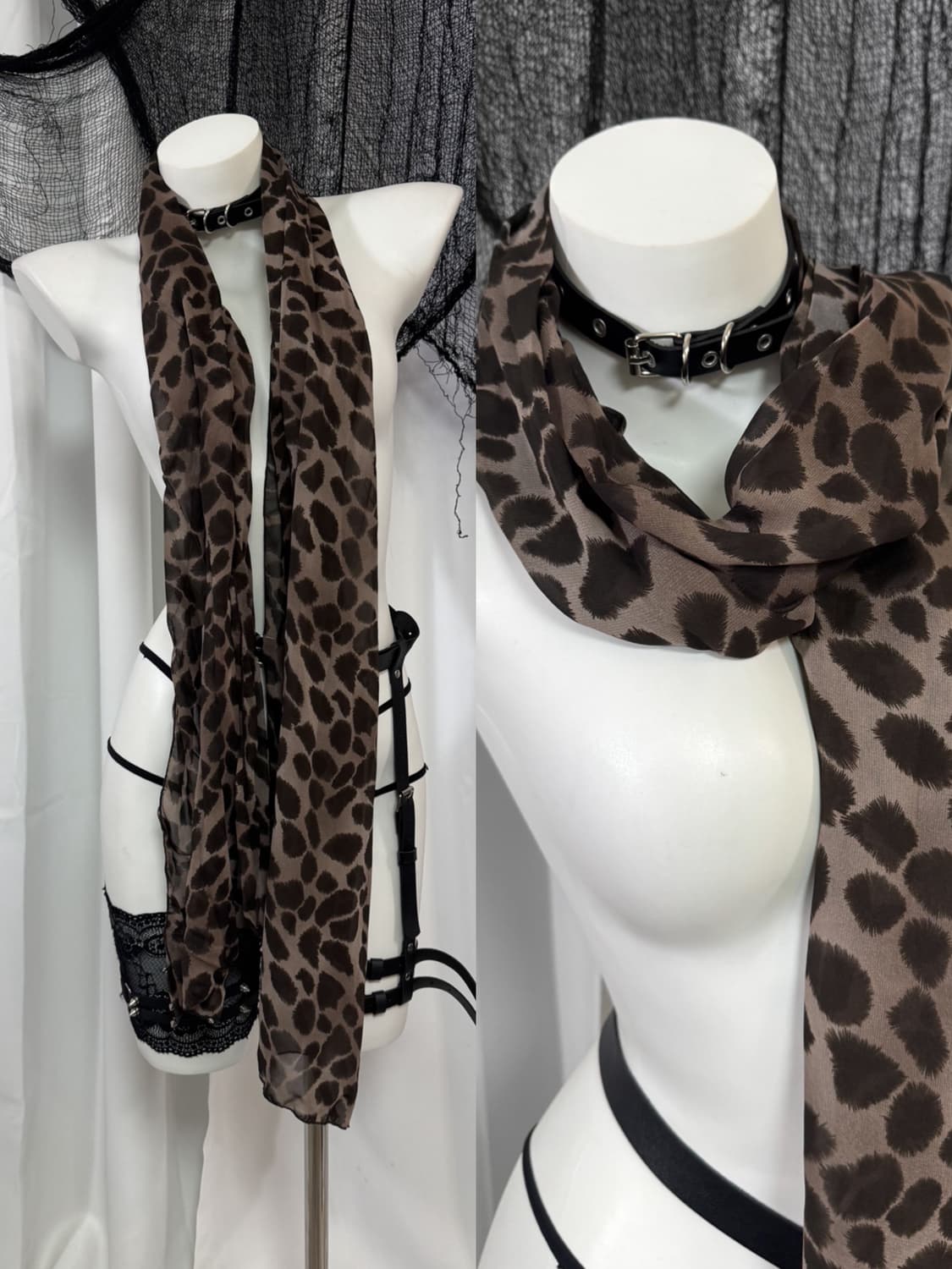 leopard scarf 상품이미지1