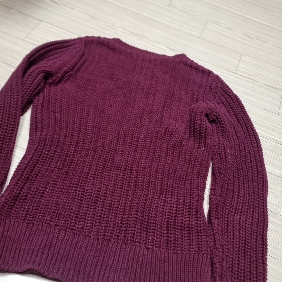 노티카 케이블 니트 스웨터 버건디(m) 상품이미지6