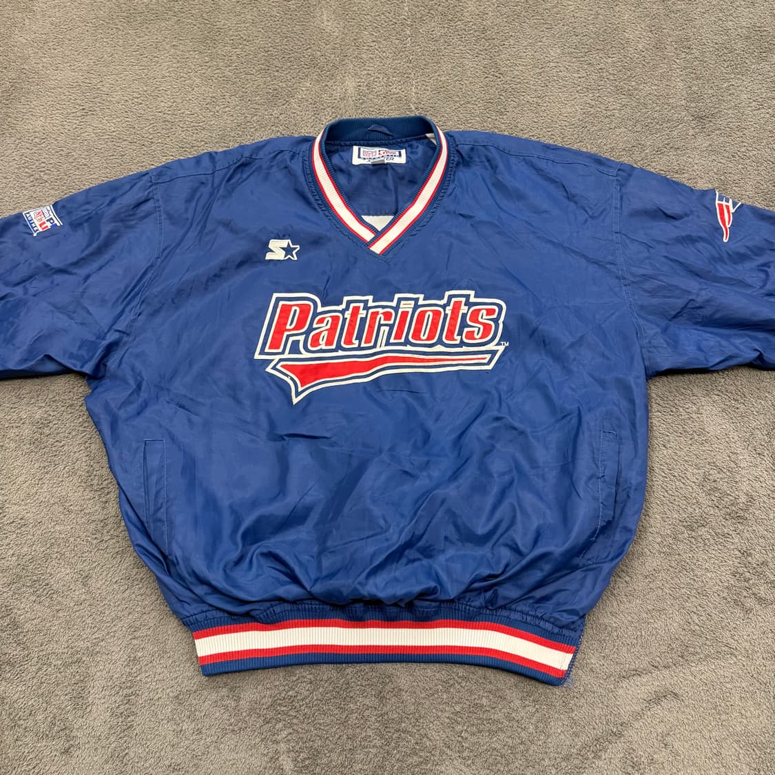 [ 정품/XL ] 90s NFL 스타터 패트리어츠 프로 라인 웜업 상품이미지3