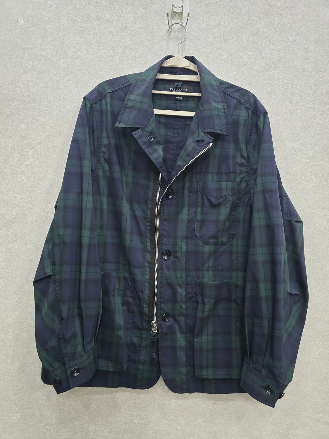 EASTLOGUE 이스트로그 블랙워치 체크 집업 자켓 상품이미지6