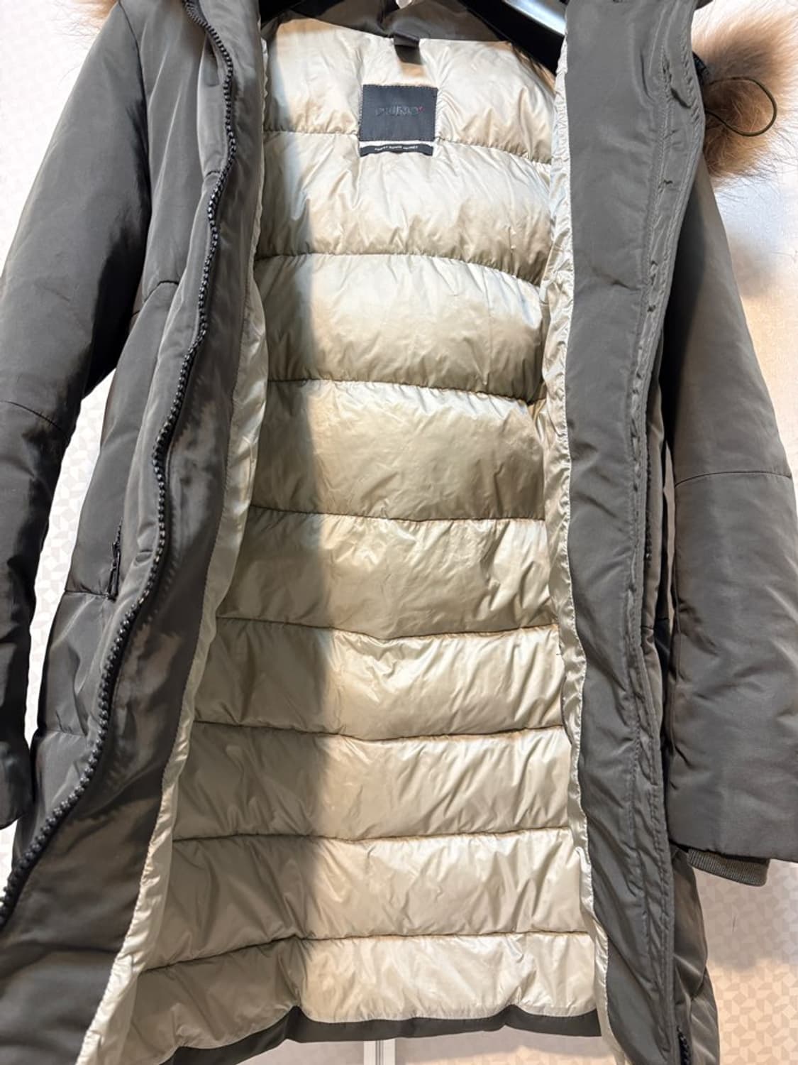 이태리 두노 DUNO 라쿤퍼 다운 프리미엄 롱패딩  상품이미지7
