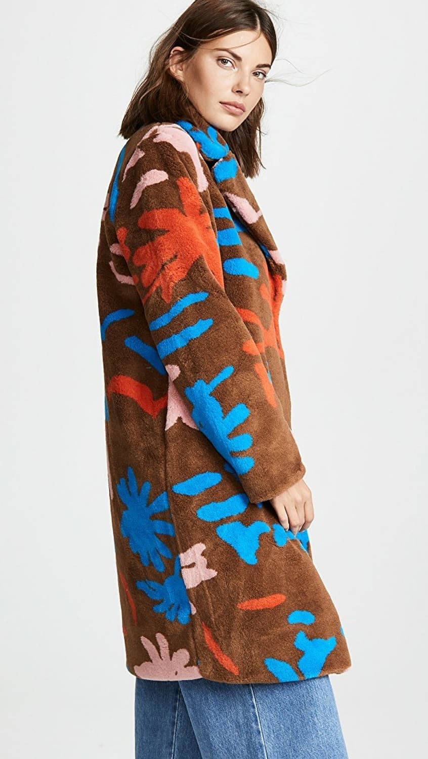 Stine Goya 쟈카드 시어링 코트 55추천 상품이미지3