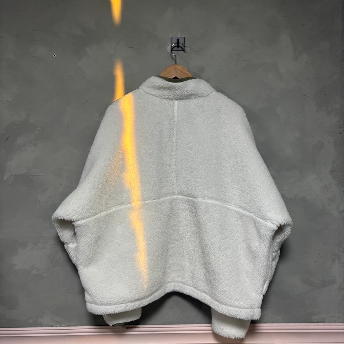 3XL 나이키 풀오버 플리스 자켓 화이트 카키 상품이미지4