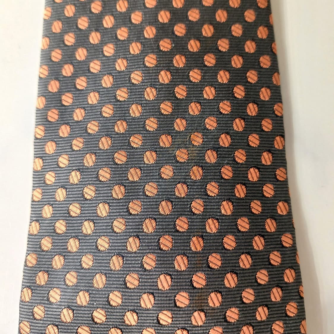 팔질레리 실크 그레이 도트 패턴 넥타이 9.1cm A등급 A19859
 상품이미지9