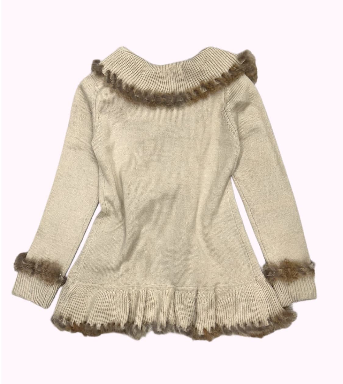 빈티지 퍼 가디건 상품이미지3