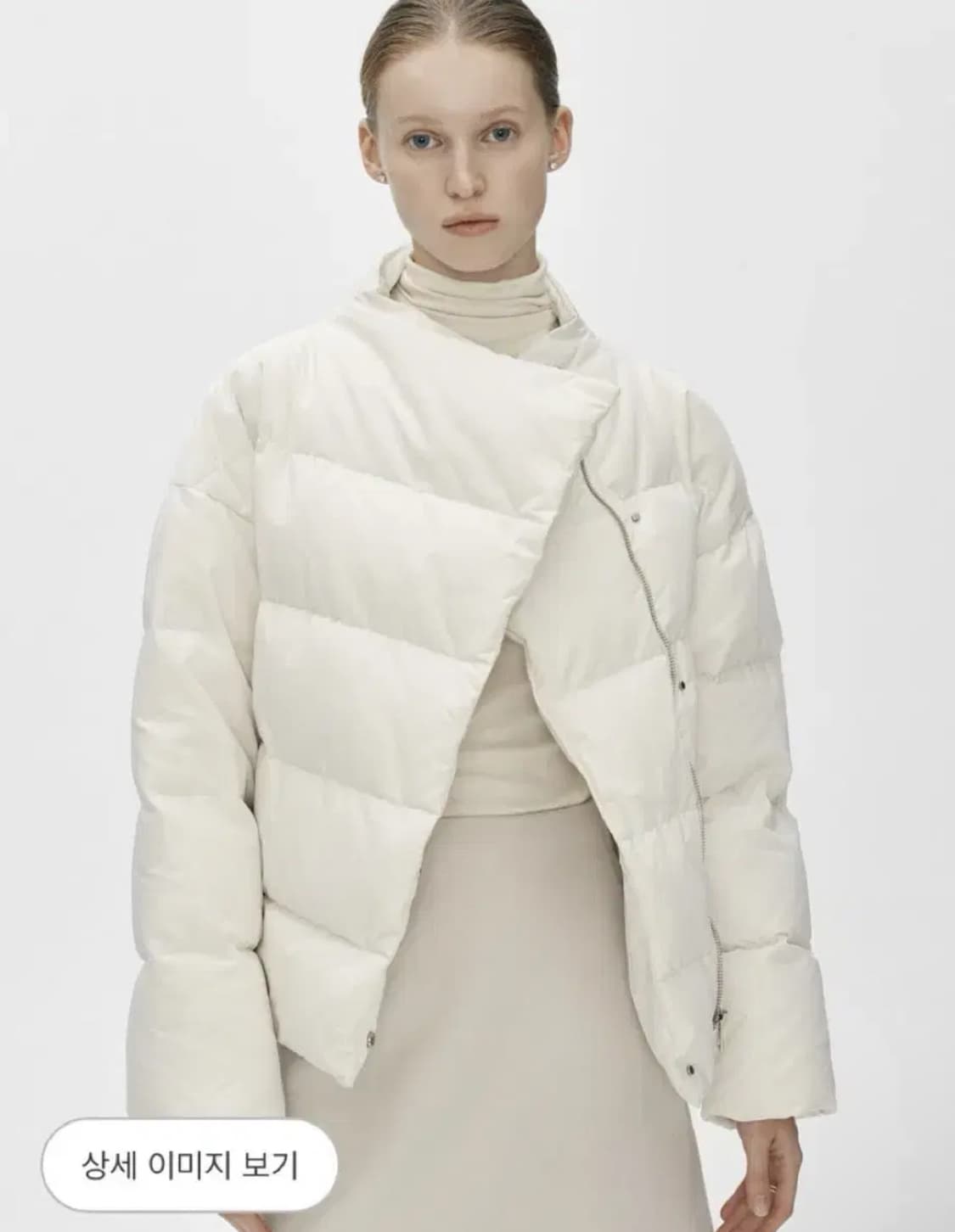 SIE 시에 이브 숏 구스다운 패딩 아이보리 상품이미지2