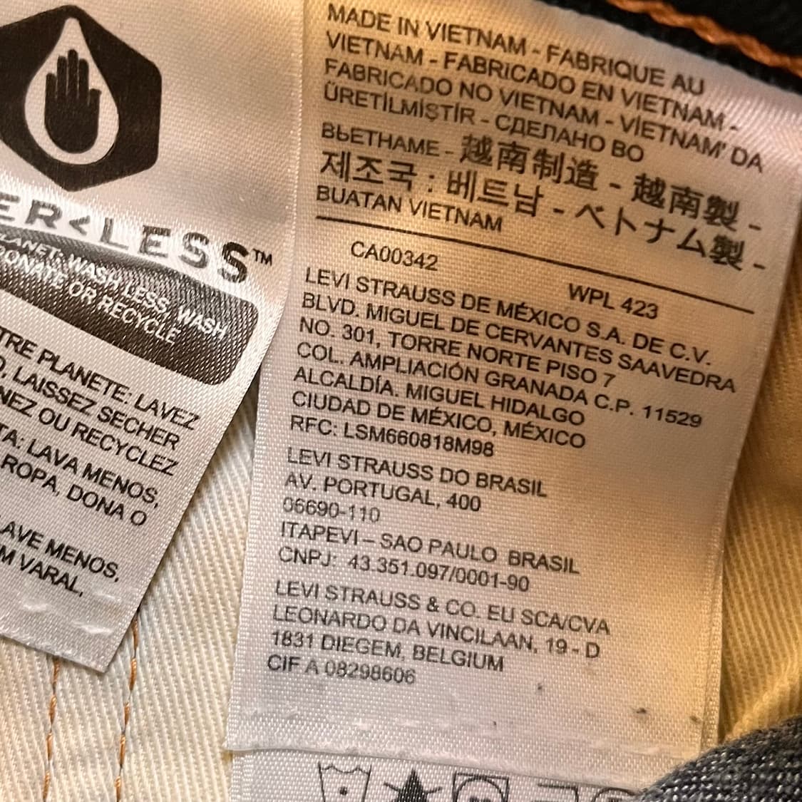 리바이스 502 빅E 데님팬츠 W28 L32 상품이미지5