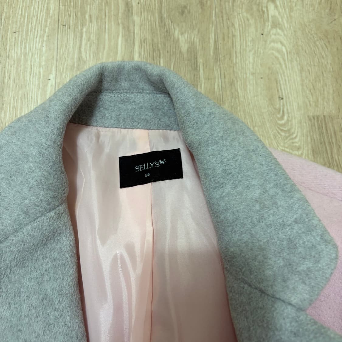 셀리스 여성 핑크 울 코트 55  상품이미지5