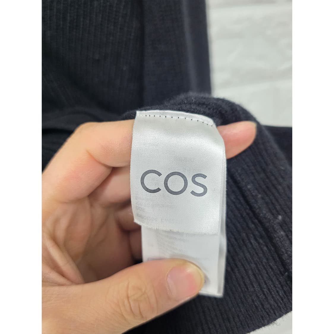 택포_ 코스 COS 블랙 니트 가디건 L 상품이미지3