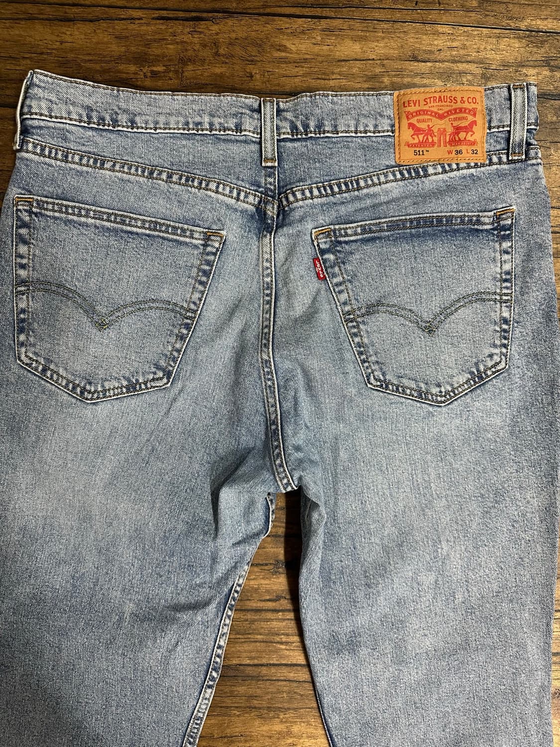 리바이스 Levis 511 슬림핏 연청 데님 팬츠 W36 L32 상품이미지3