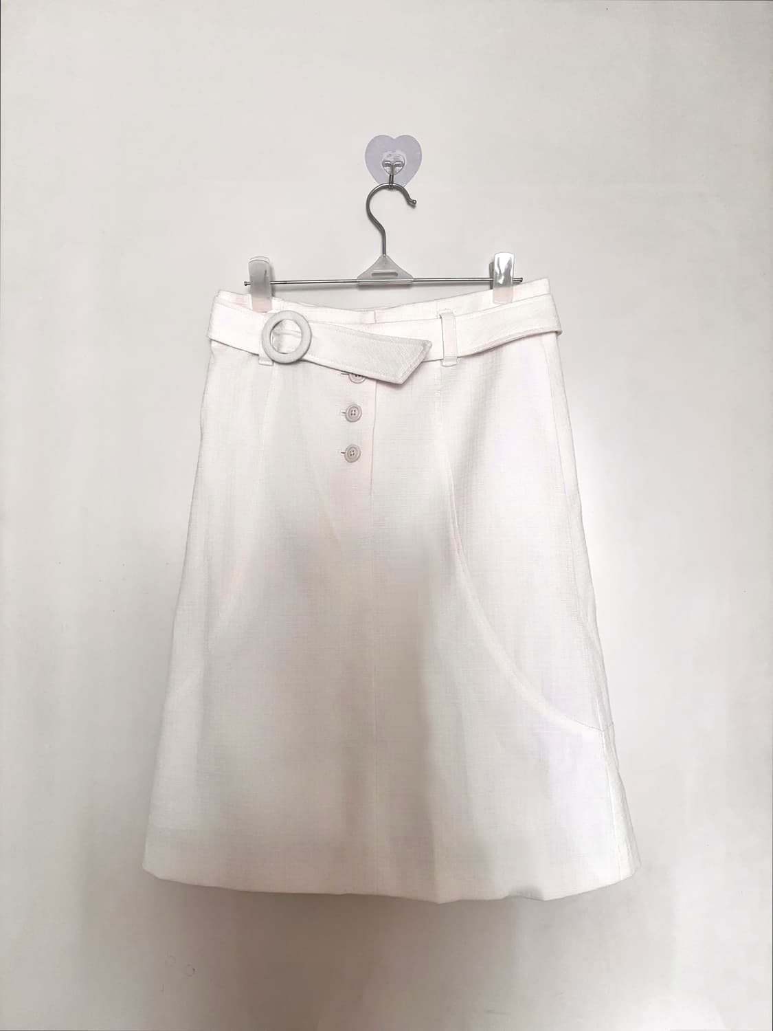 아메카지 히메카지 A라인 벨트 미디 스커트 (착샷o) 상품이미지2