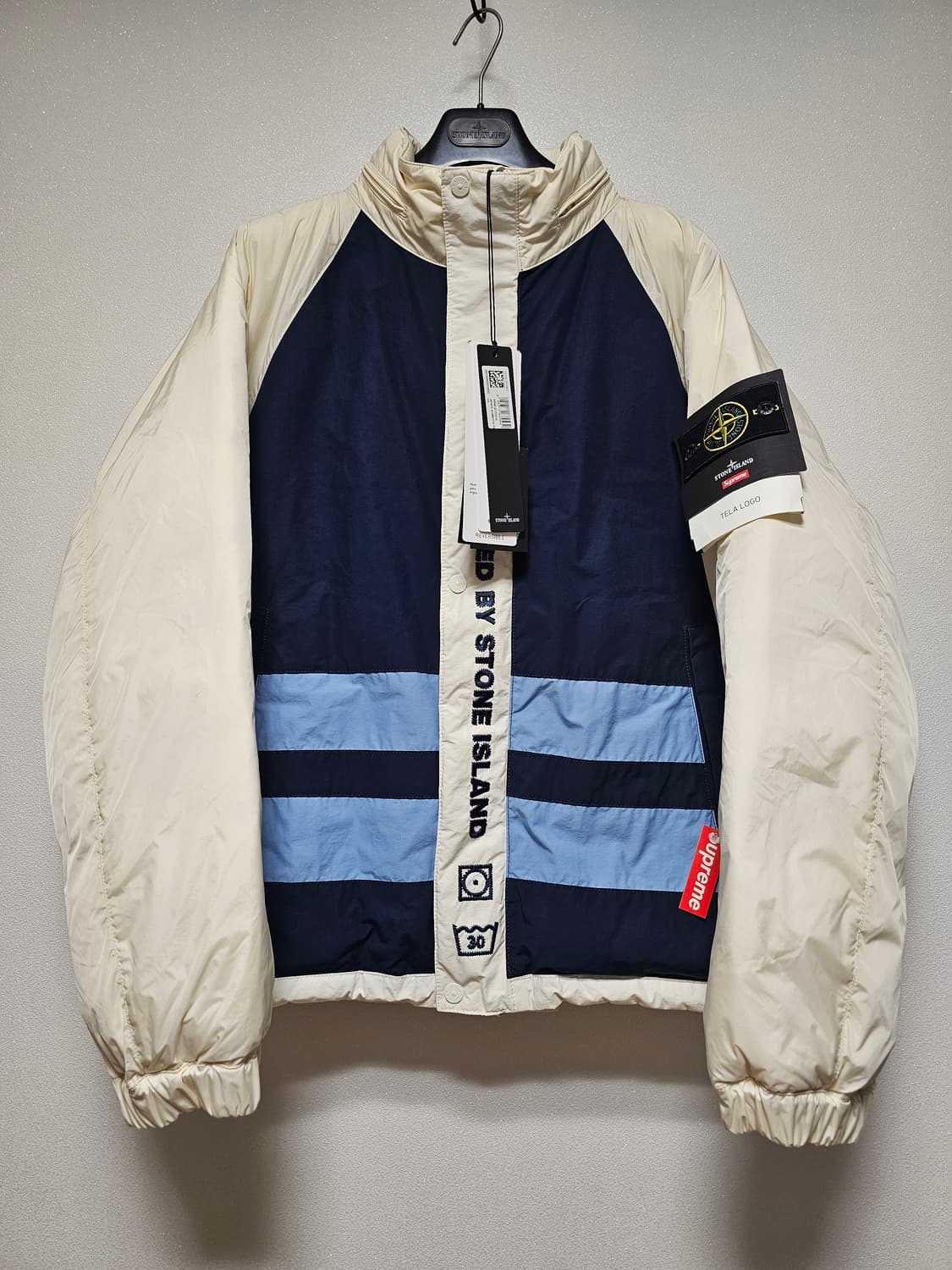 슈프림 x 스톤 아일랜드 리버시블 다운 퍼퍼 자켓 XL (새 상품) 상품이미지1