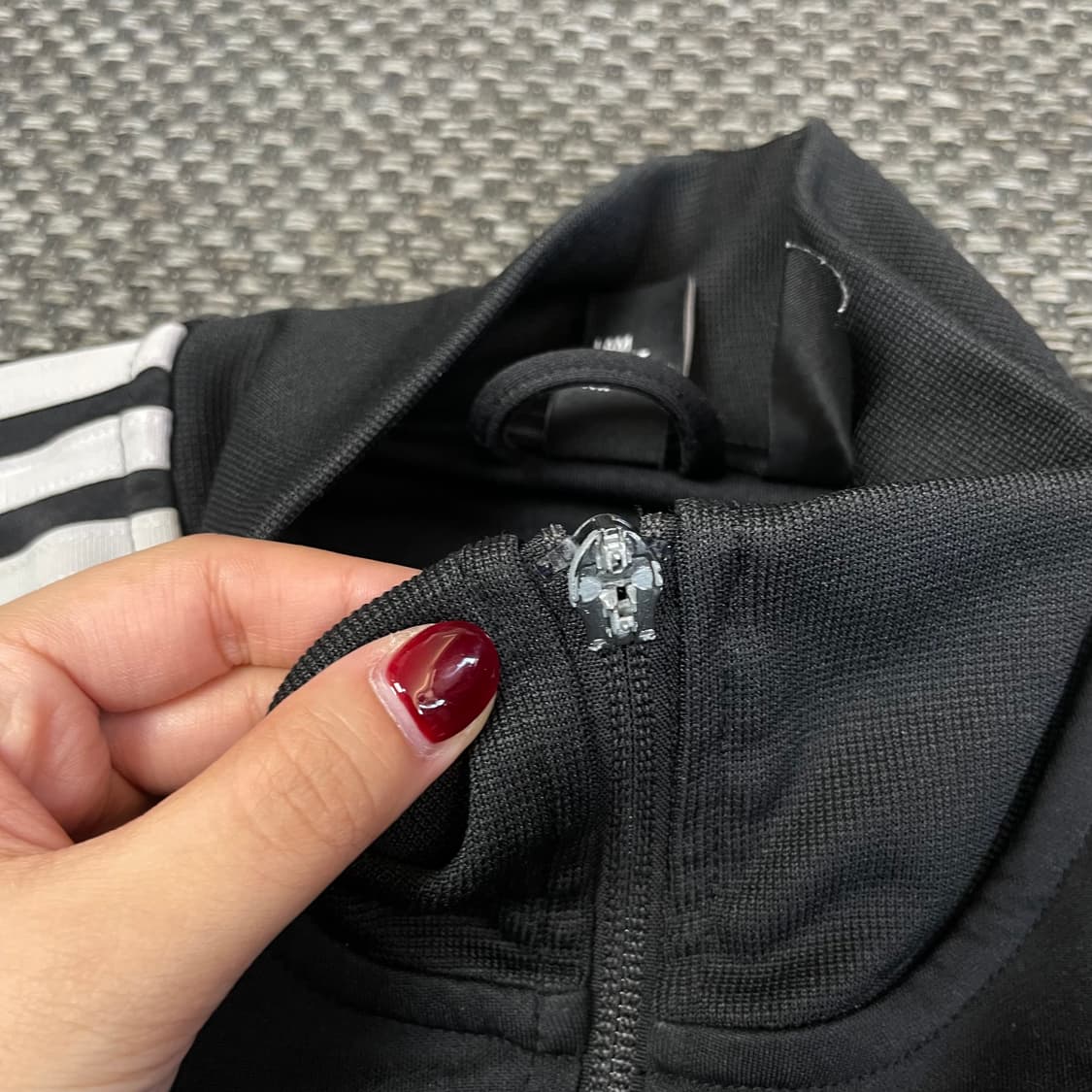 아디다스 블랙 삼선 트랙탑 져지 L 상품이미지4