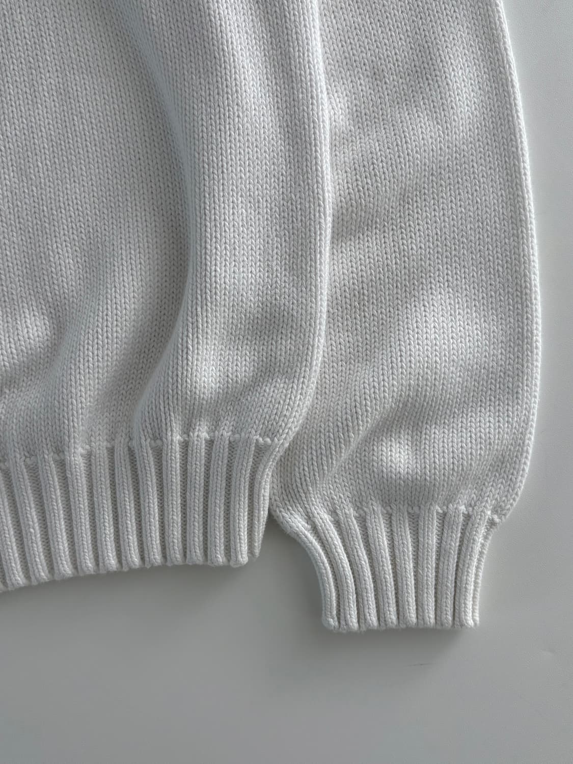 Polo 폴로 랄프로렌 화이트 코튼 라운드넥 니트 상품이미지4