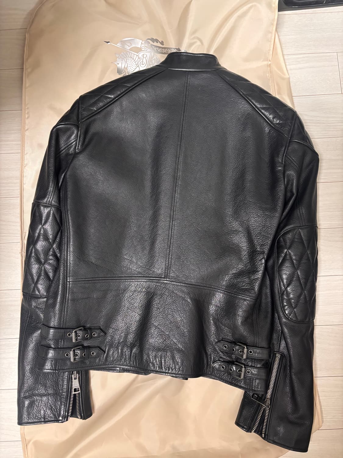 (Msize) 버버리 바이커 가죽자켓 상품이미지2