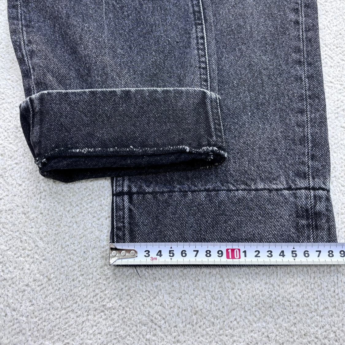 US(s) 가먼트레이블 블랙 데님 팬츠 0424E 상품이미지9