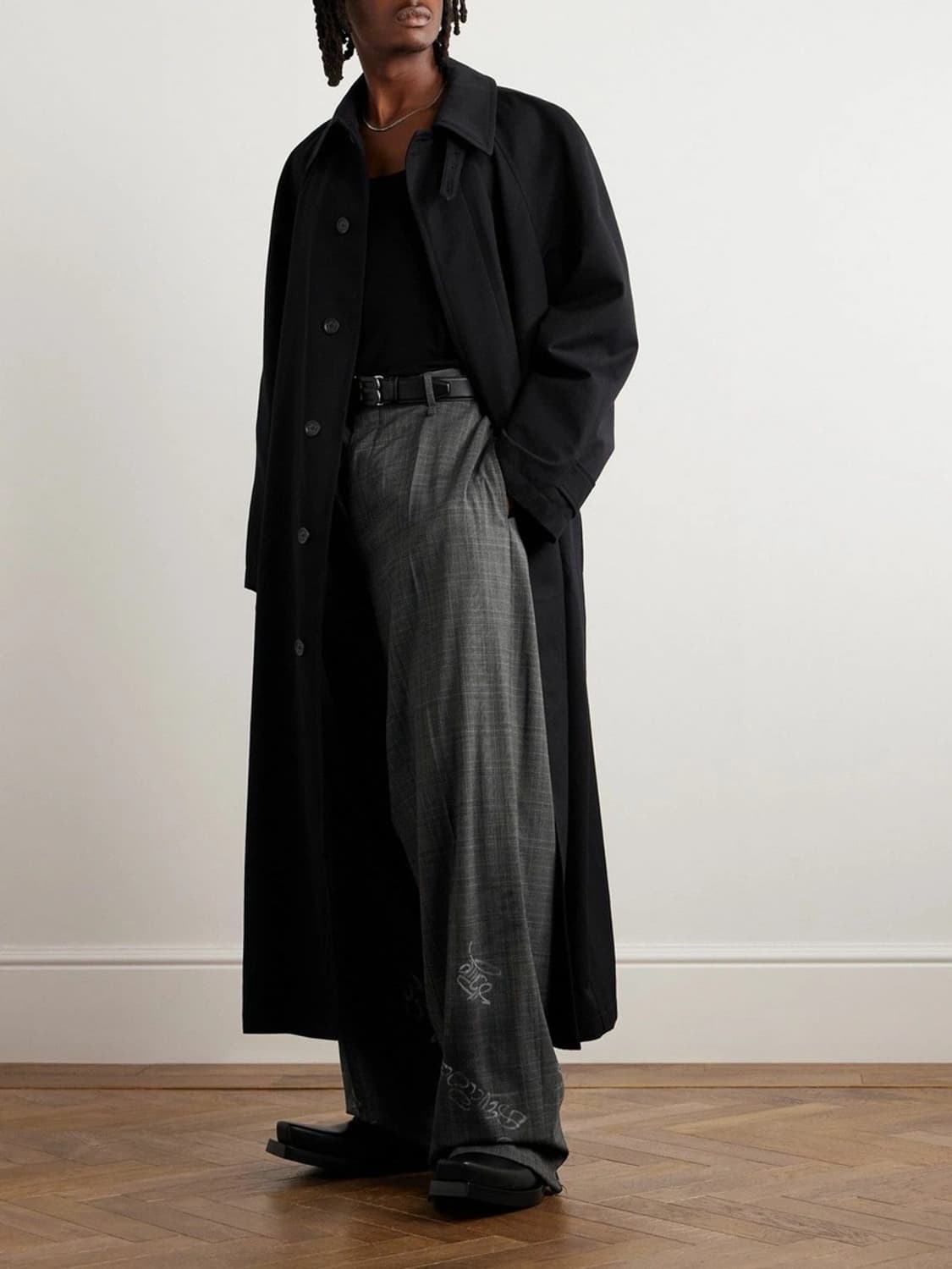 발렌시아가 스케이터 그래피티 슬랙스 팬츠 xs 그레이 상품이미지10