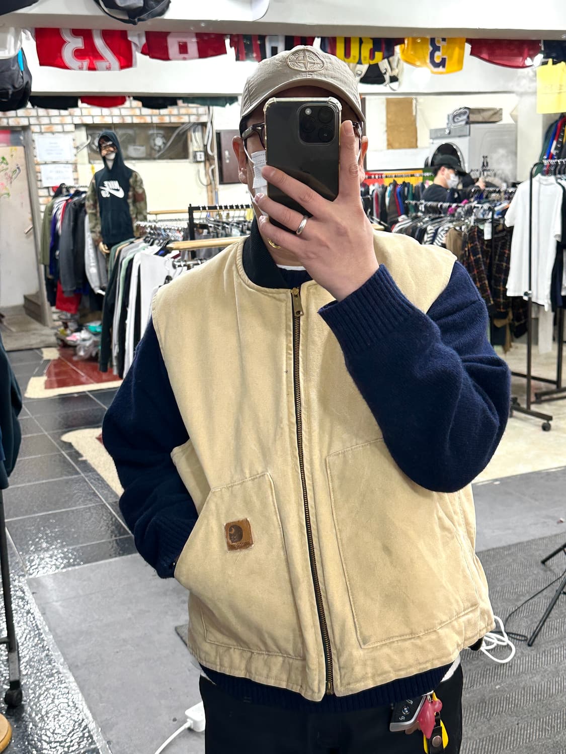 칼하트 덕 캔버스 퀄팅안감 베스트 2XL 상품이미지6