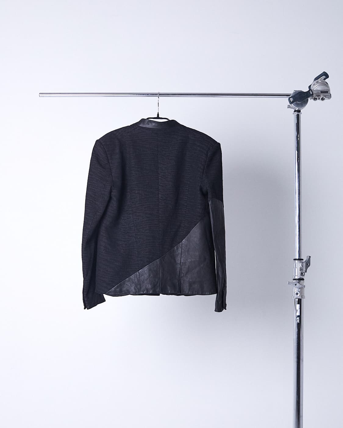 Lamb Skin Mixed Blazer Jacket 상품이미지4
