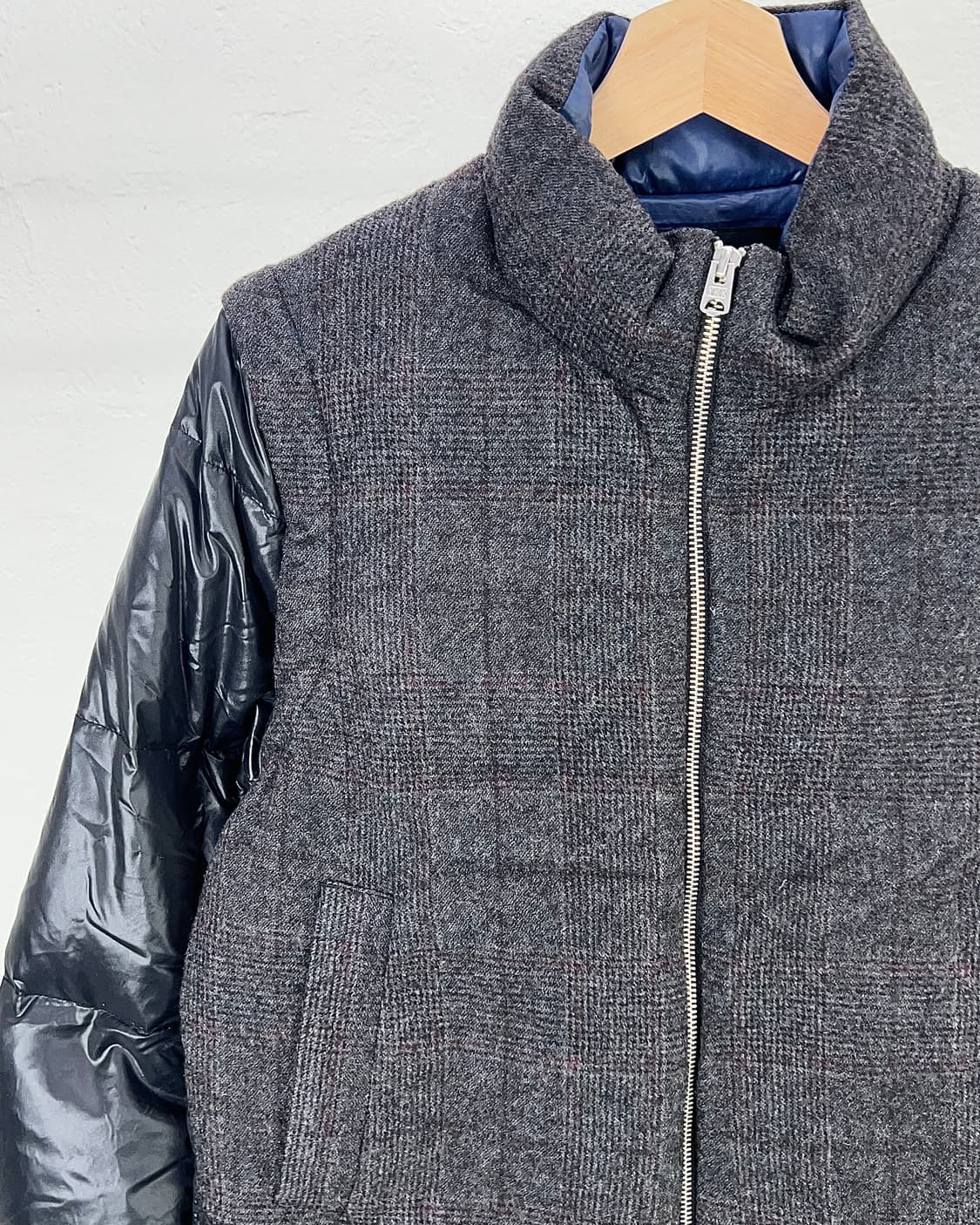 08서커스 다크 그레이 투웨이 도킹 울 패디드 자켓 상품이미지3