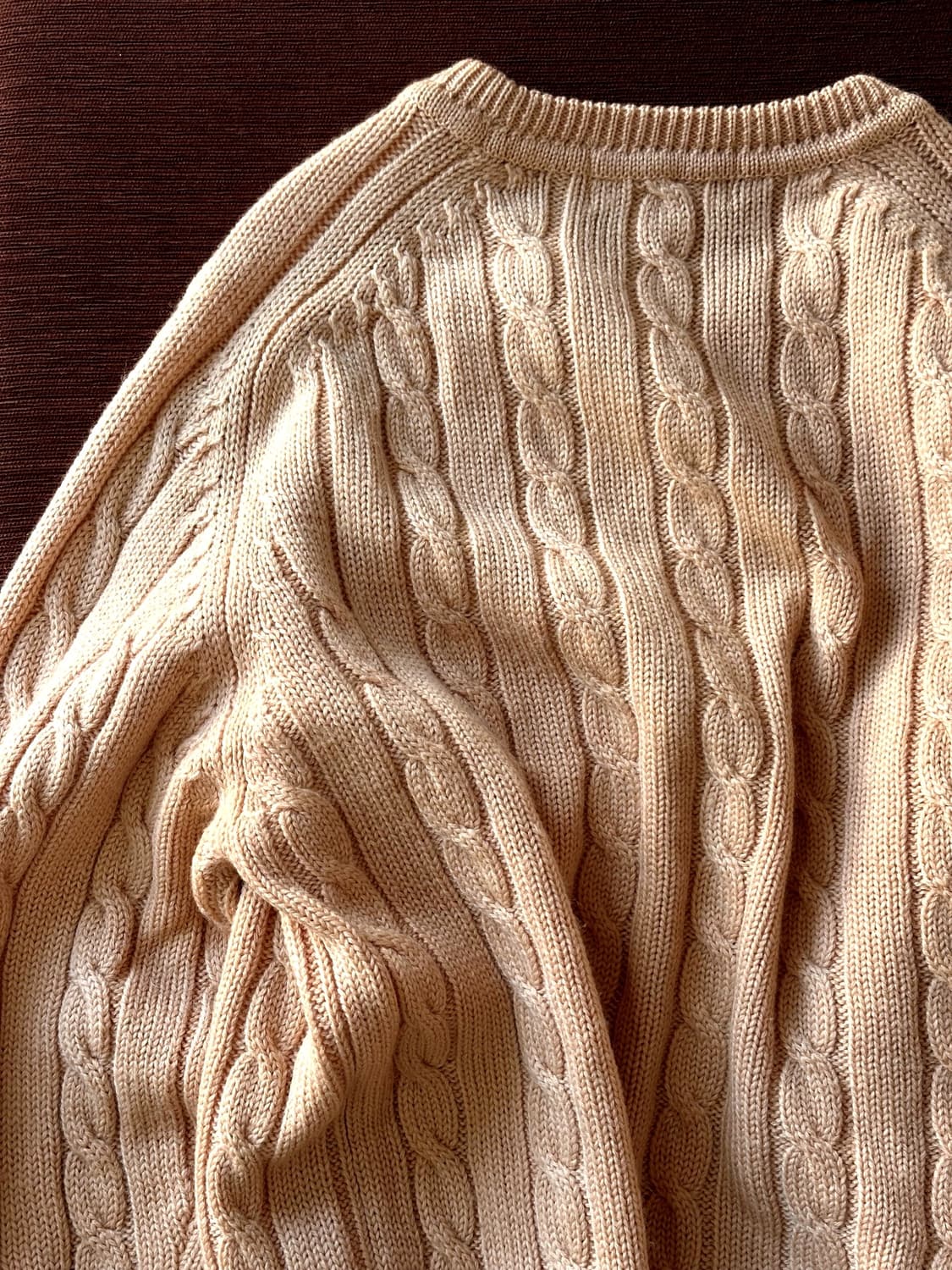 Hand-framed heavy wool cable knit P/O 상품이미지6