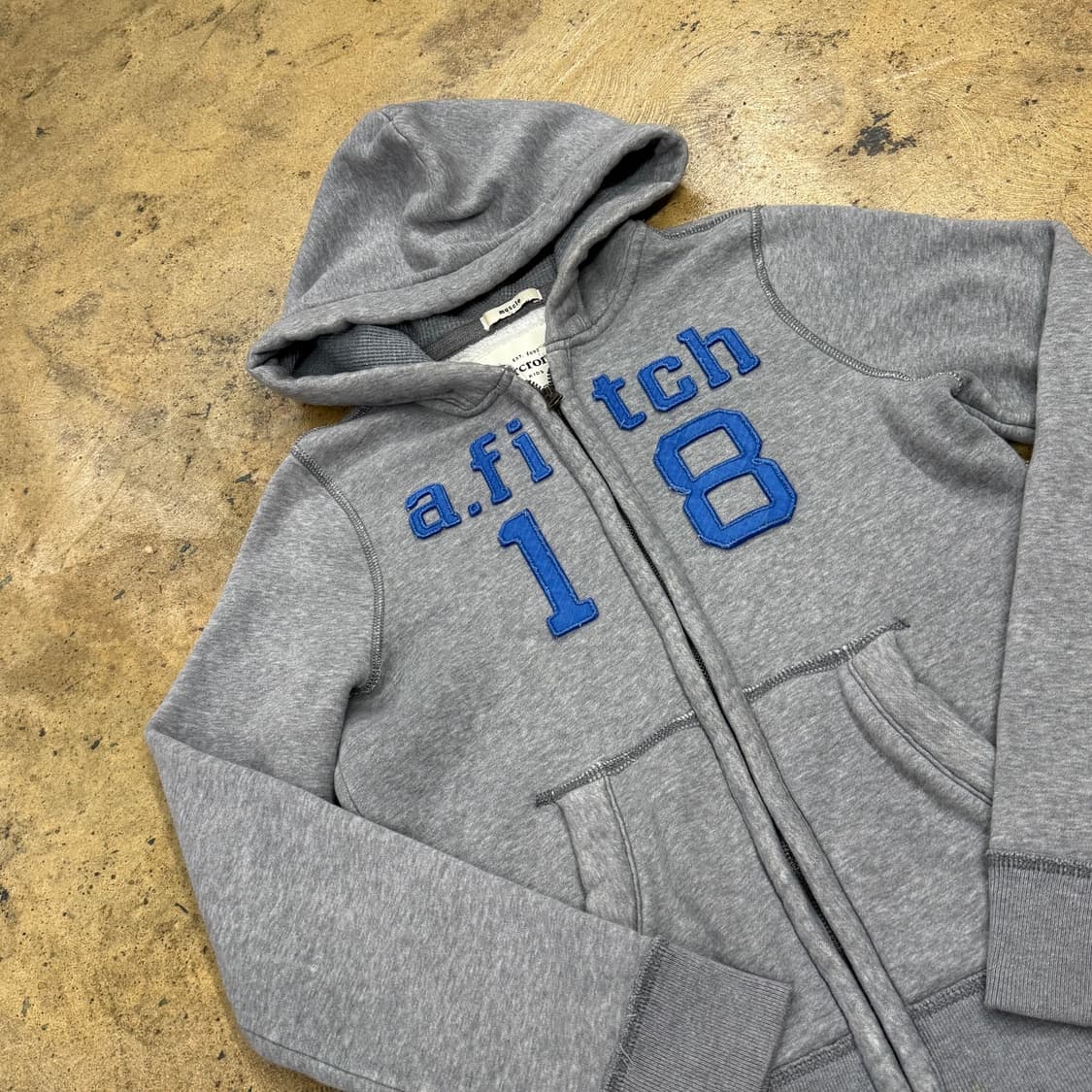 아베크롬비 그레이 블루 후드집업 상품이미지1