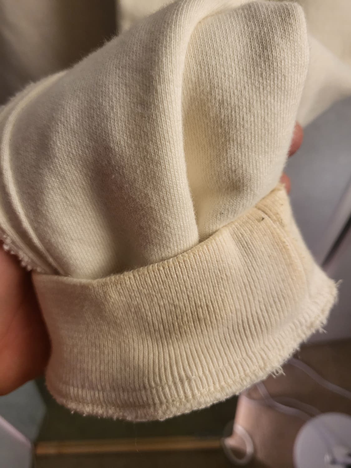 엑슬림 하프집업 아이보리 2사이즈 상품이미지3