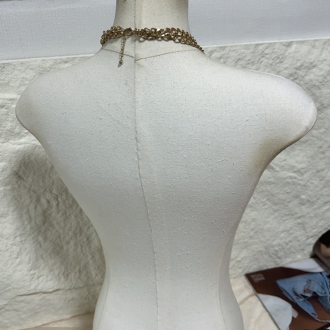 빈티지 오리엔탈 레이어드 쿠바체인 목걸이 상품이미지3