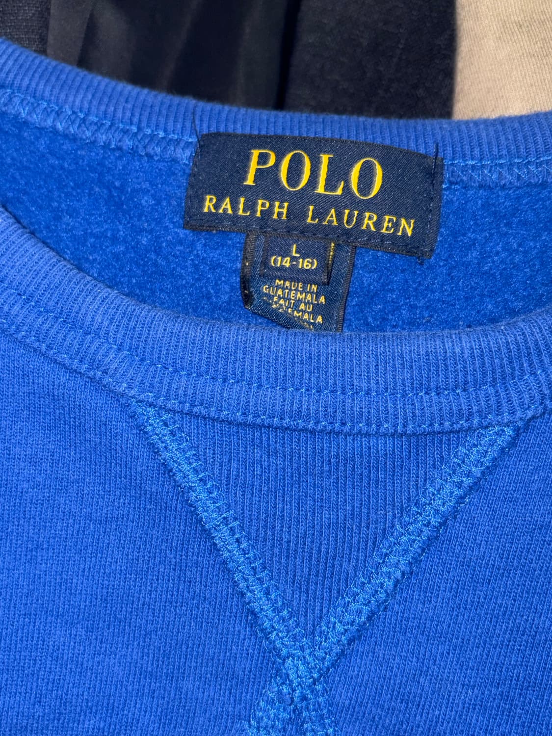 폴로 랄프로렌 로고 맨투맨 블루 상품이미지2