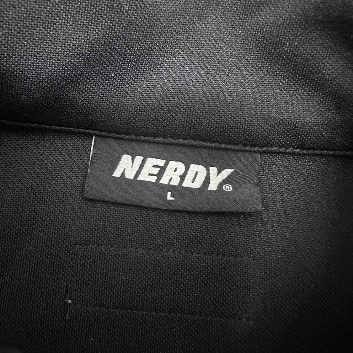 NERDY 널디 블랙 트랙탑 져지 집업 L 상품이미지3