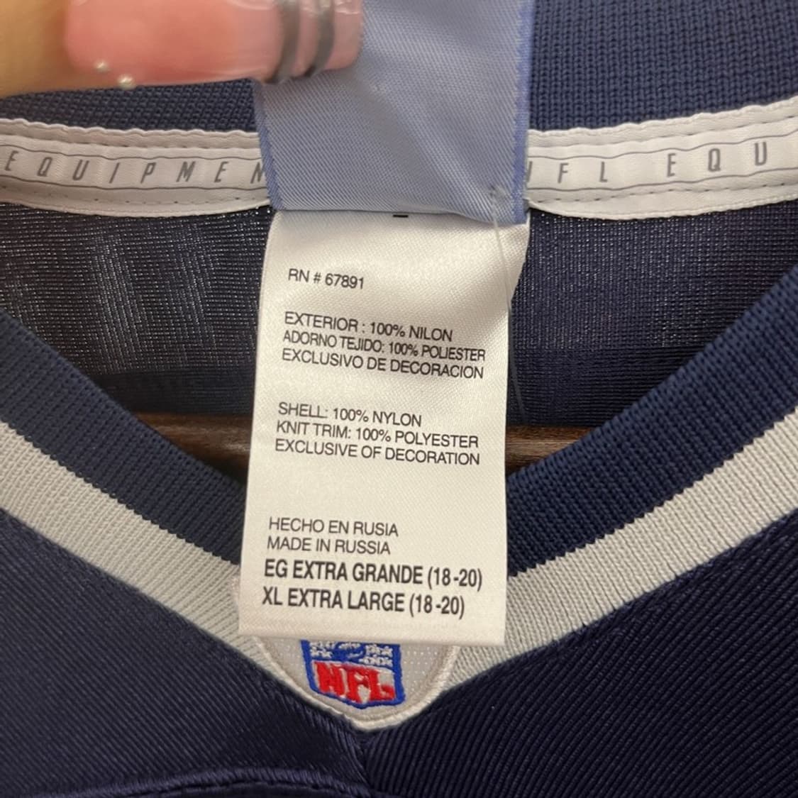 리복 NFL 뉴잉글랜드 패트리어츠 유니폼 져지 반팔티 L C12233 상품이미지6
