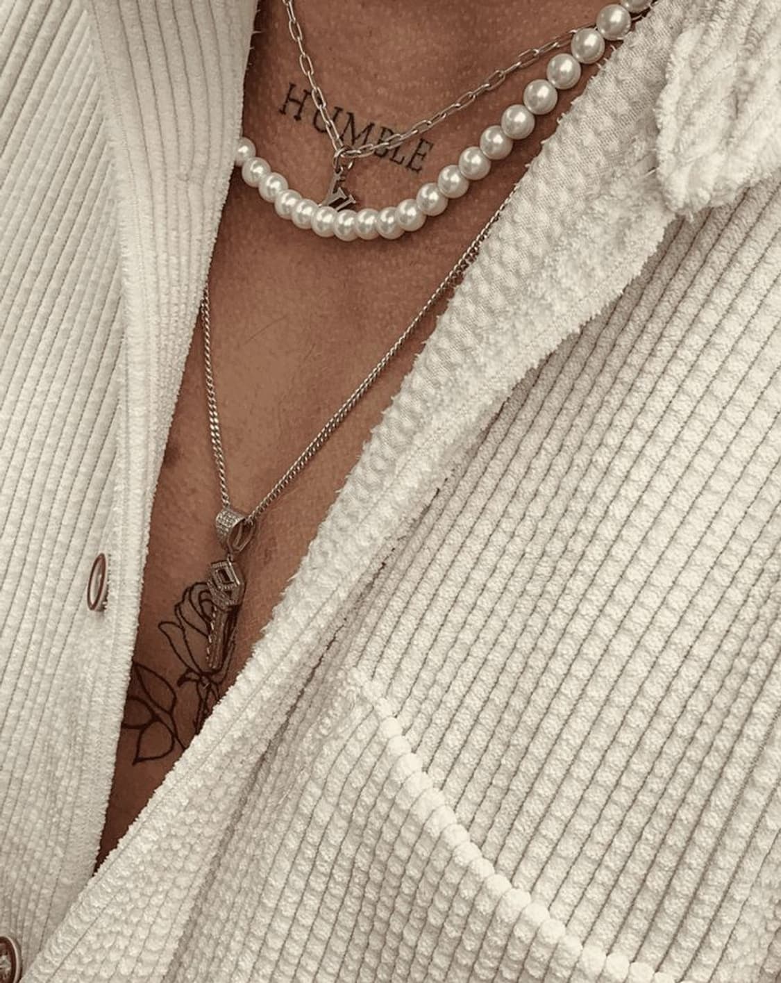 461 루이비통 정품 빈티지 업사이클링 남자 목걸이 남여공용 상품이미지1