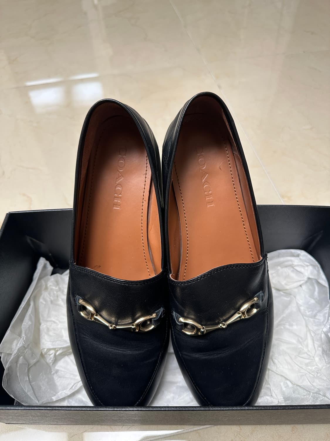 코치 헤일리 로퍼 블랙 여성 250(정품) 상품이미지3