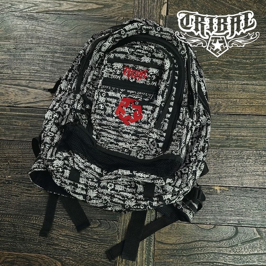 [트라이벌 기어] 멀티 그래픽 올드스쿨 빈티지 백팩 M19940 상품이미지1