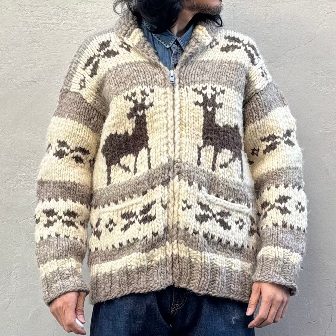 빈티지 flyer hooks 코위찬 가디건 상품이미지9