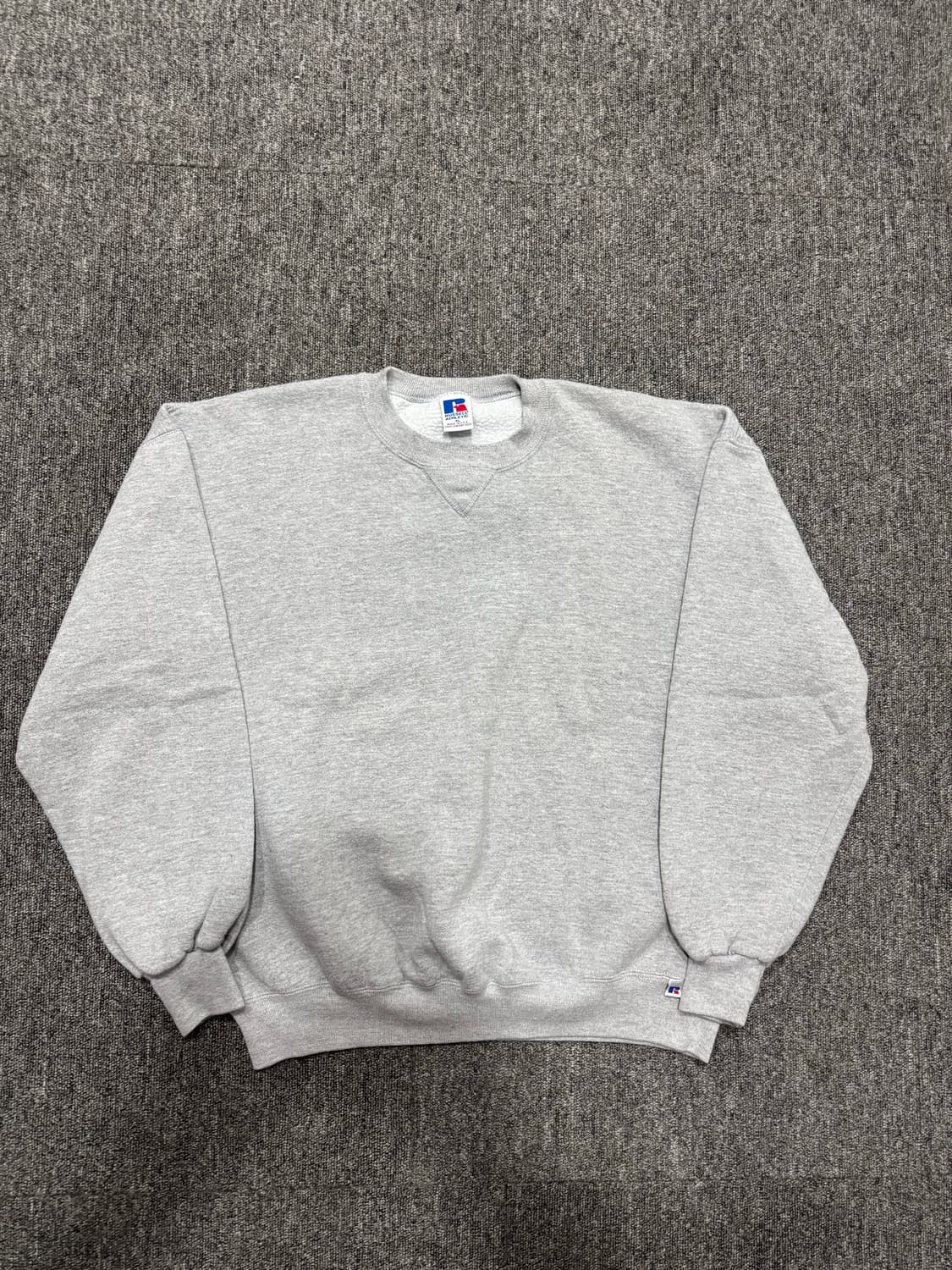 90s USA 빈티지 러셀 그레이 스웻 XL 상품이미지3