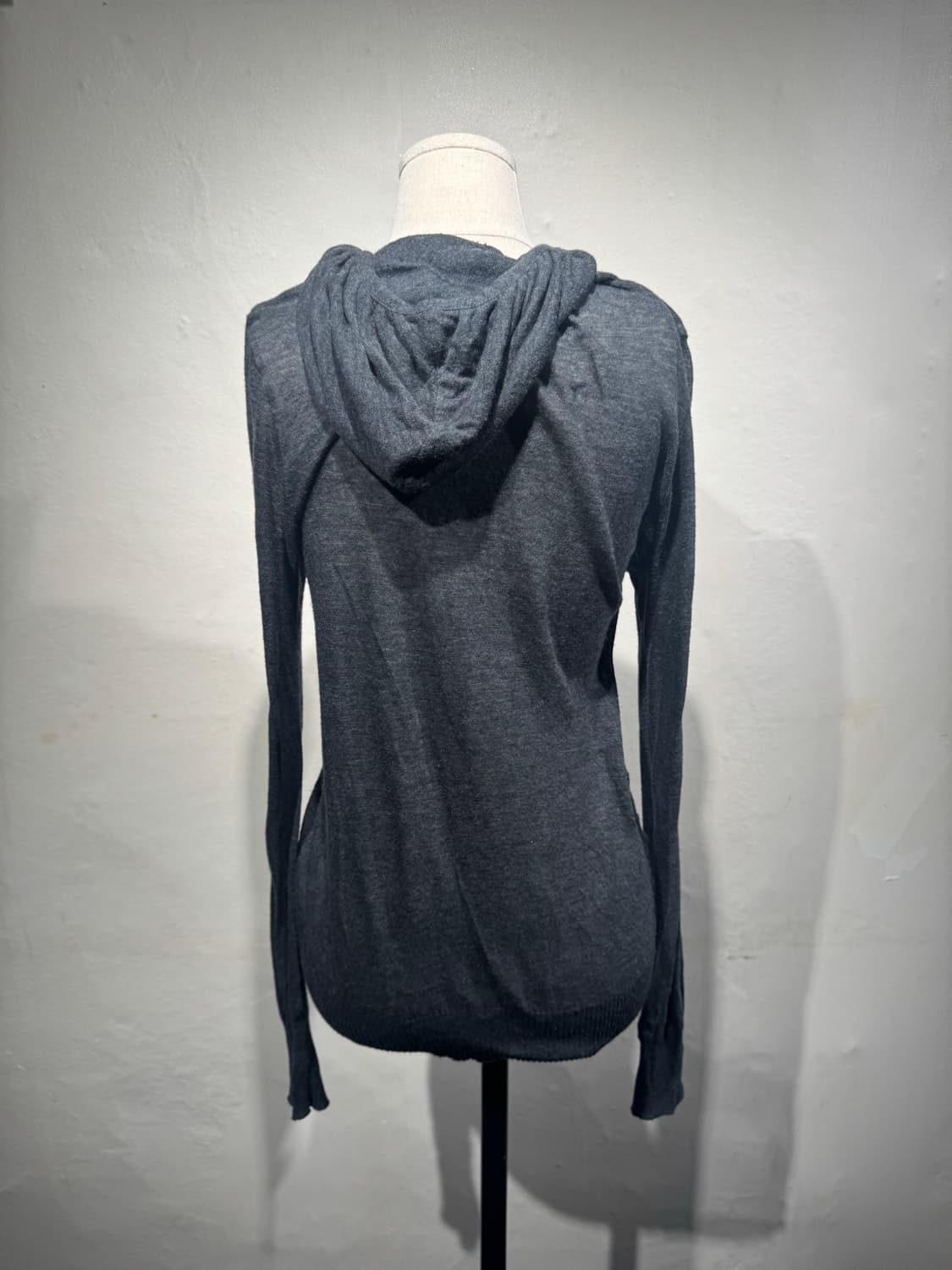 00s mode y2k gray hood zip-up   상품이미지3