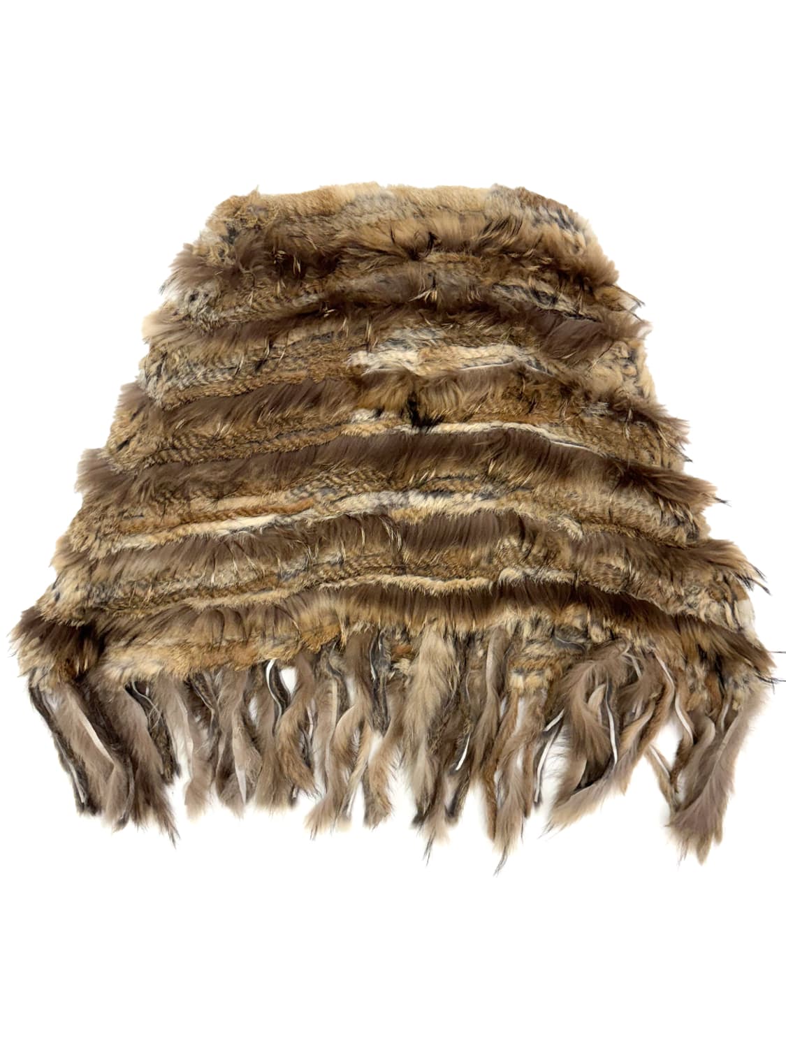 Vintage Rabbit Fur Fringe Pancho/ Os 상품이미지2