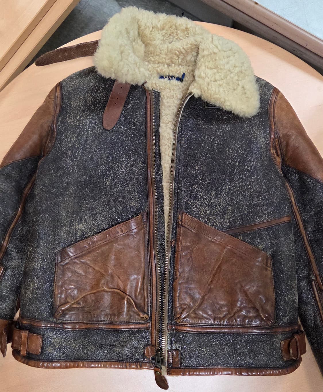 폴로랄프로렌 무스탕 시어링 b3 민트급 S 상품이미지2