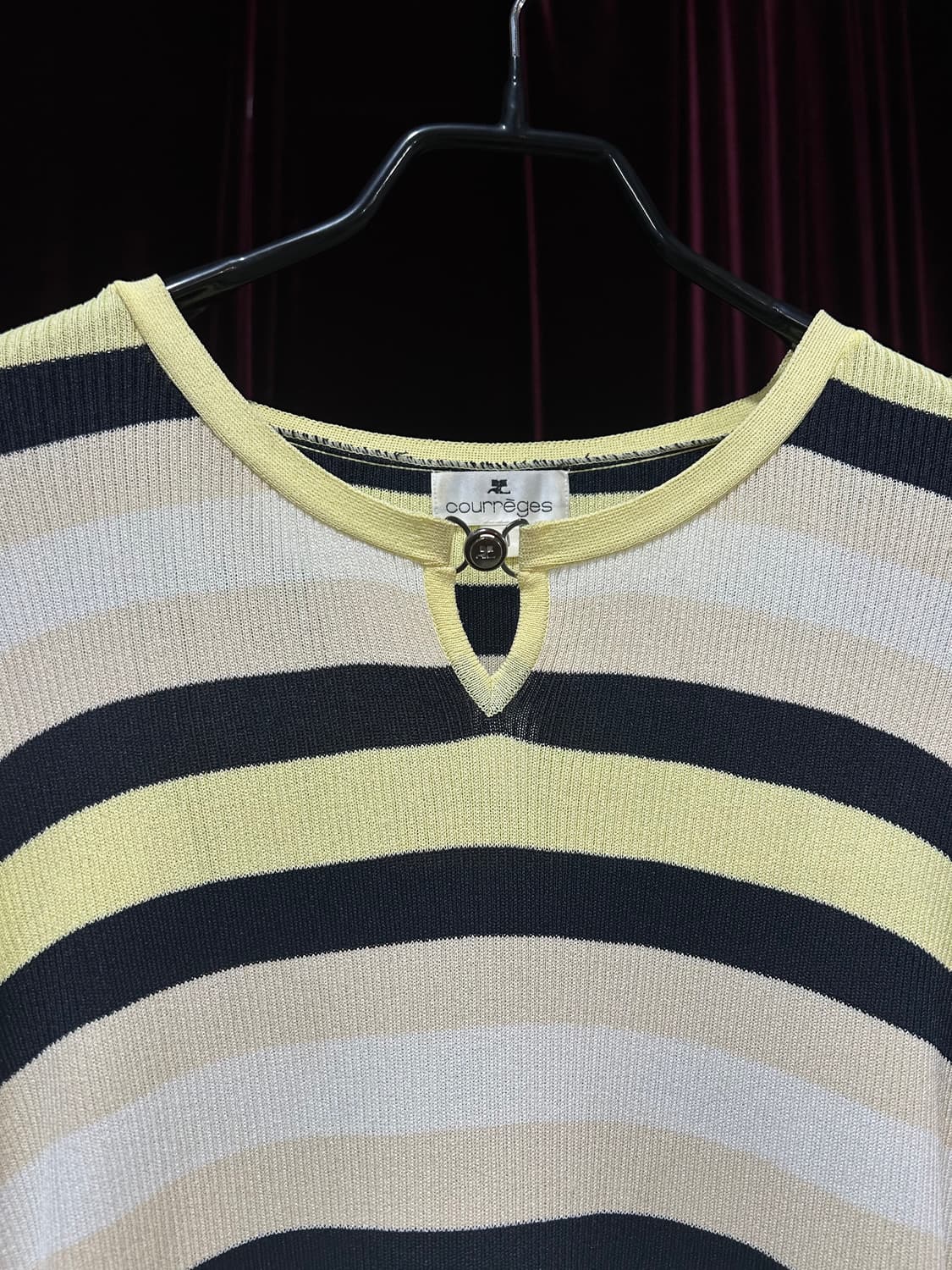 COURREGES stripe sleeve knit 상품이미지1
