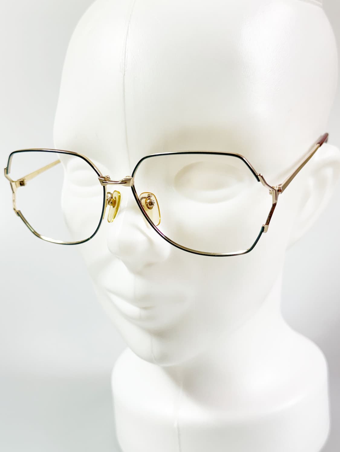 90s 서전 SJ STAR 골드톤 지오메트릭 메탈 빈티지 안경 상품이미지8