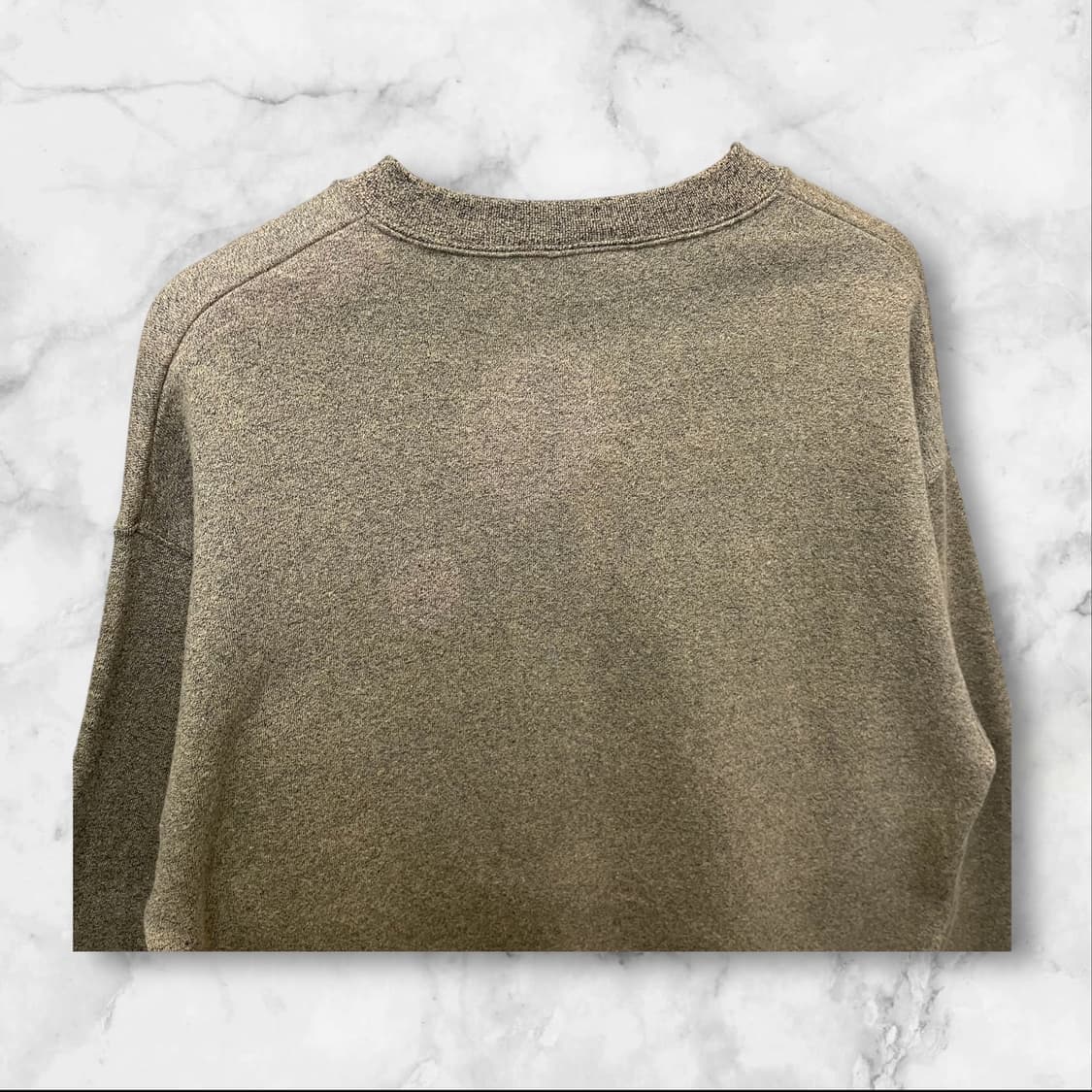 Lee 브라운 짜임 기모 맨투맨 L 상품이미지4